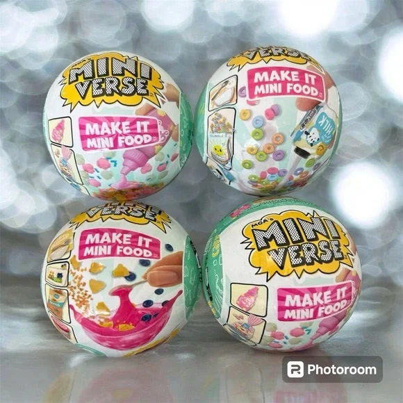 New “Mini Verse” Food Ball Bundle (4) - Picture 1 of 1
